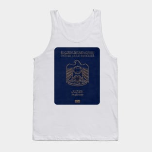 United Arab Emirates Passport Cover Tank Top